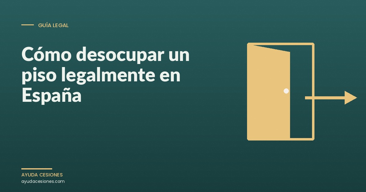 Cómo desocupar un piso legalmente en España
